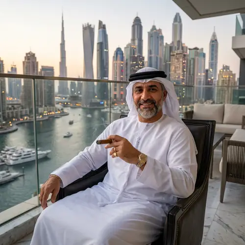 Portrait of a Wealthy Businessman in Dubai