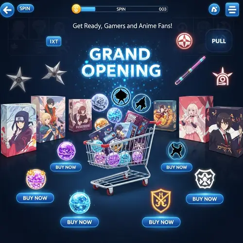 Grand Opening of Digital Shop for Gacha & Anime Games