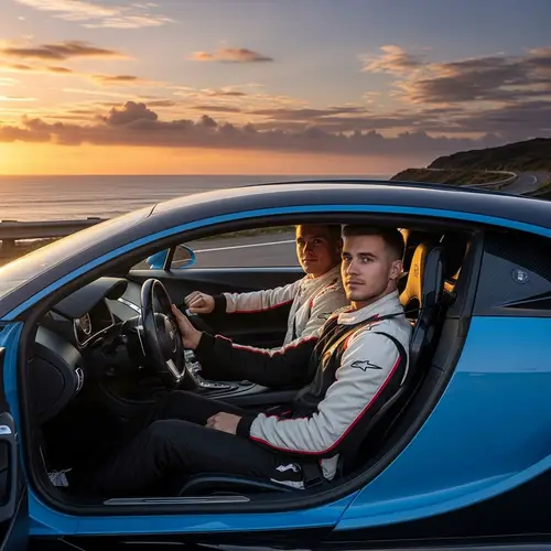 Athletic Brothers in Luxury Sports Car | 4K HD HDR Smooth Classic