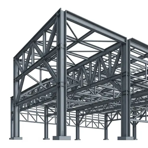Steel Structure Drawing - Modern Architectural Design
