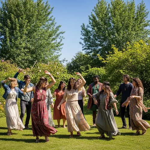 Ecstatic Dance Event with Diverse Group of Individuals