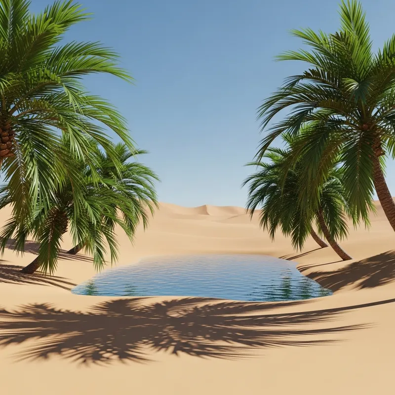 Desert Oasis: A Minimalist Sandy Paradise Desert Oasis: A Minimalist Sandy Paradise