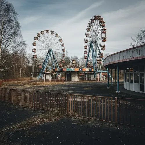 Abandoned Amusement Park in Ruins