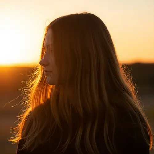 Teenager with Long Hair - Stunning Images