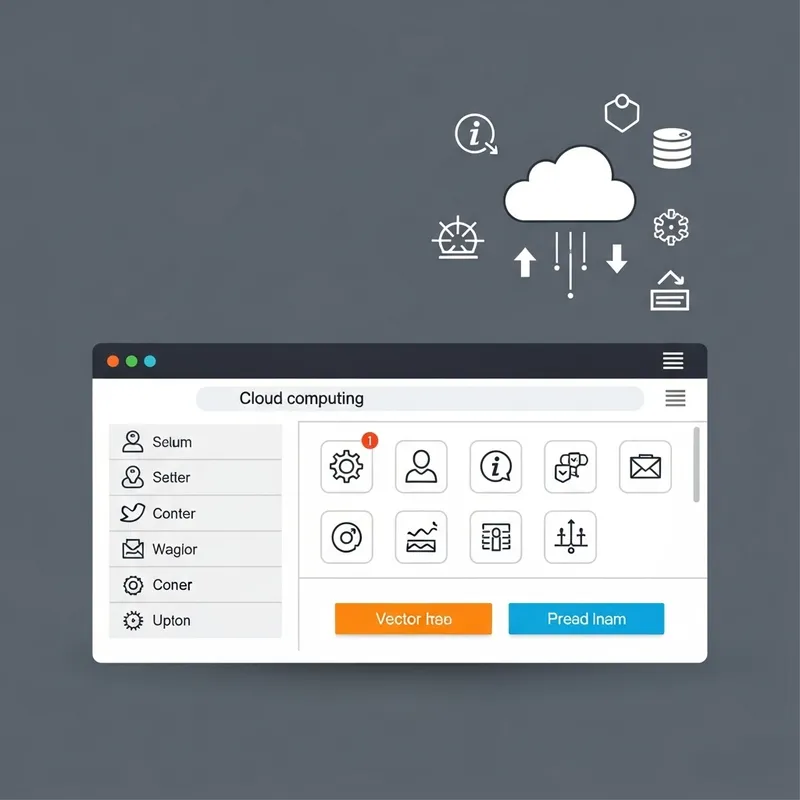 Cloud Computing Minimalist Design | Modern Interface Aesthetics Cloud Computing Minimalist Design | Modern Interface Aesthetics