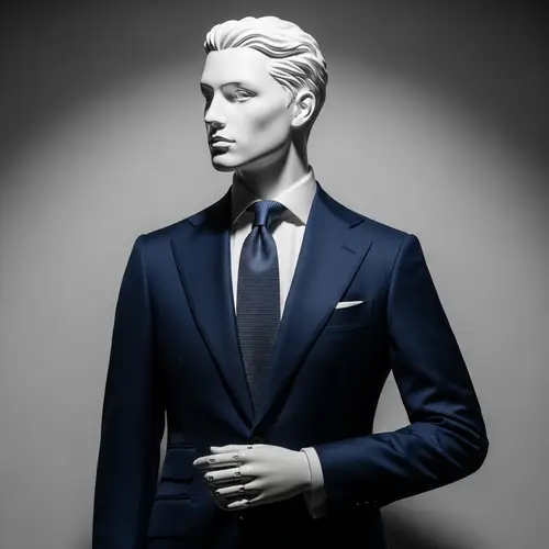 Intricately Designed Mannequin with White Finish