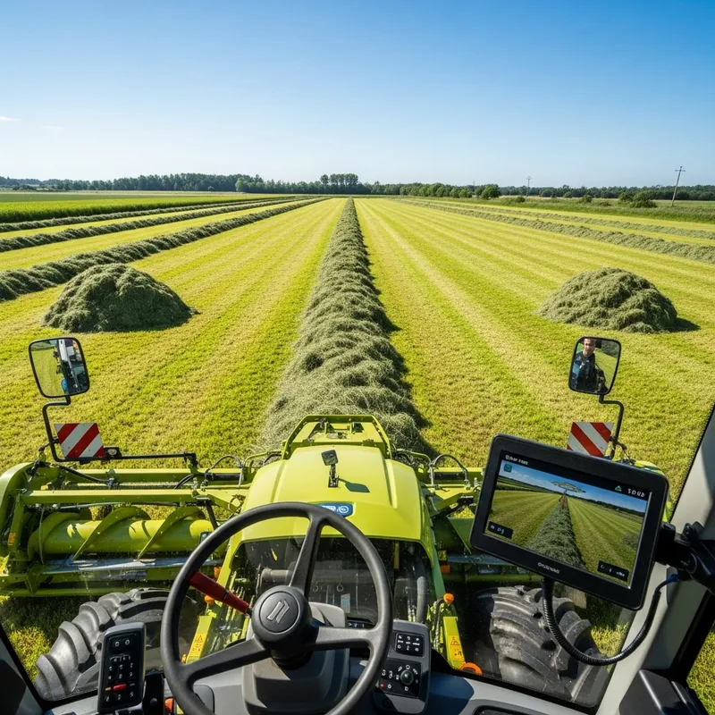 Efficient Hay & Forage Harvesting with GPS Guidance