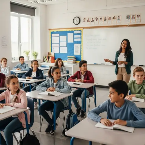 Diverse Classroom Engages in Spoken Language Activities