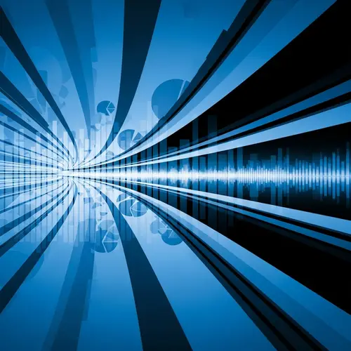 Blue and Black Sales Company Background Design