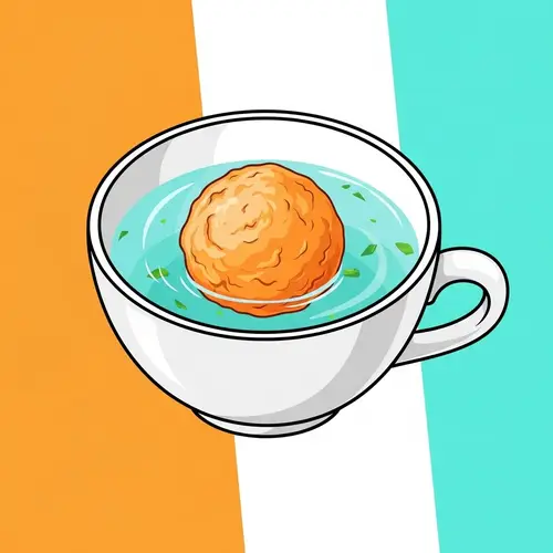 Imaginative Fishball Cup Logo Design | Logo Designers