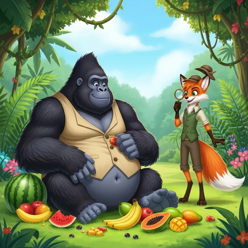 Donkey Kong Vore: Intriguing Gorilla and Fox Encounter