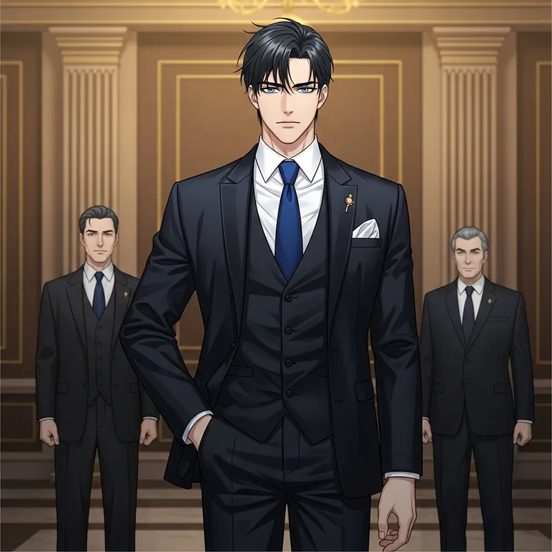 Wealthy Businessman's Son | Striking Blue-Eyed Young Man