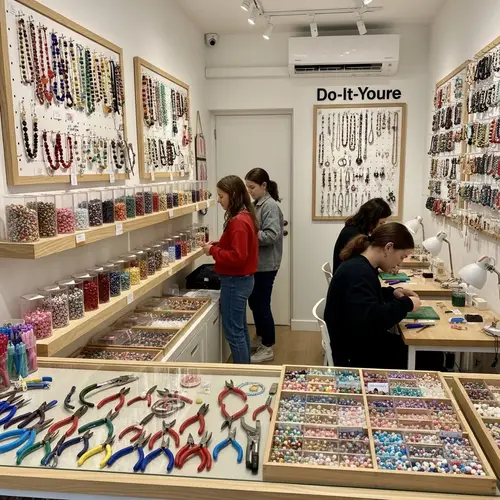 DIY Bead Jewelry Store: Colorful Beads & Handcrafted Designs