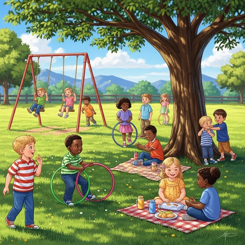 Children Playing: Joyful Moments Outdoors