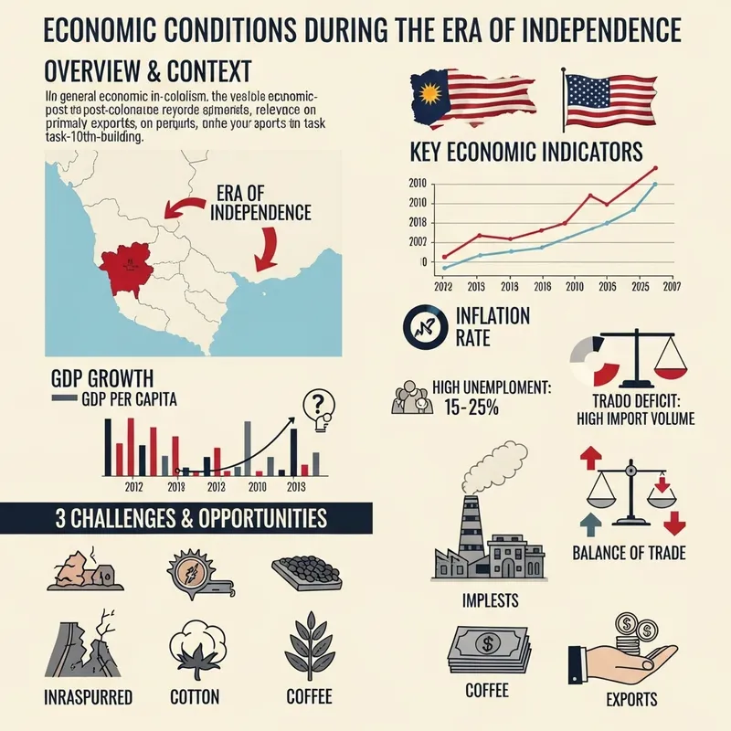 Infographic: Economic Conditions of Independence Era
