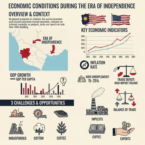 Economic Conditions During Era of Independence - Infographic
