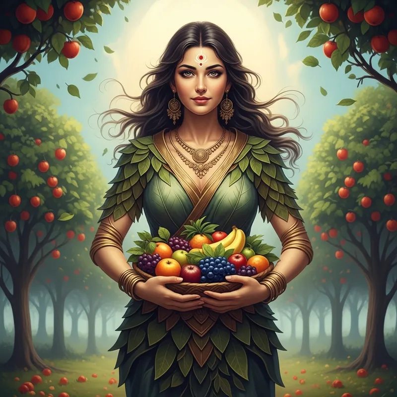 Beauty Fruit Goddess: Splendor of Divine Abundance