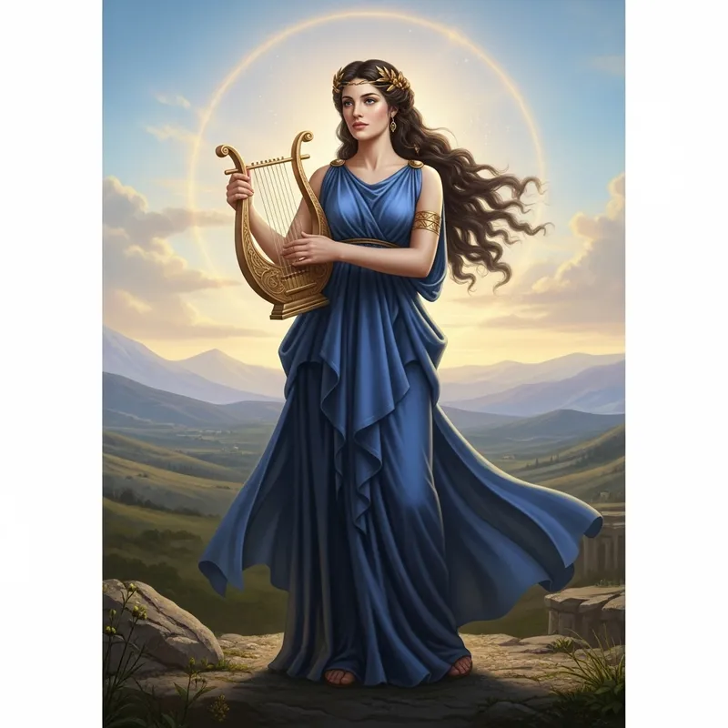 Realistic Depiction of Calliope, Muse of Epic Poetry Realistic Depiction of Calliope, Muse of Epic Poetry