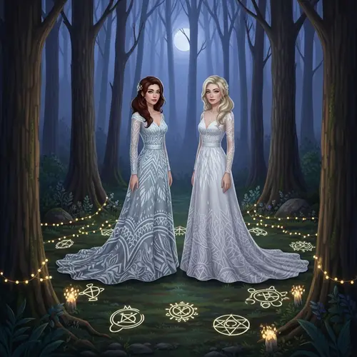 Fantasy Forest Wedding with Ethereal Brides | Mystical Theme