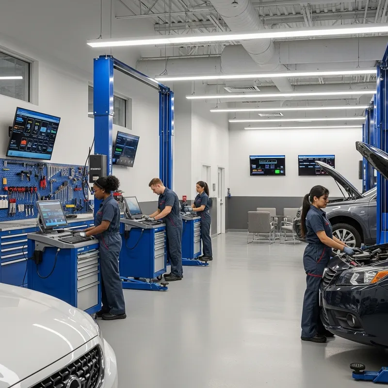 Modern Car Service Garage | Advanced Repair Workshop