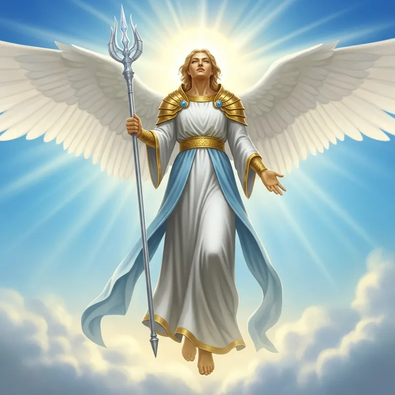 Celestial Angel with Glowing Presence