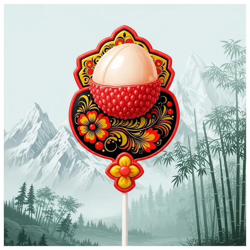 Russian-Chinese Lollipop: Culture Fusion Sweet Treat