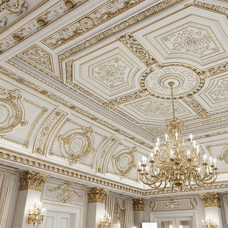 Classic Style Ceiling Decoration | Opulent Renaissance Design