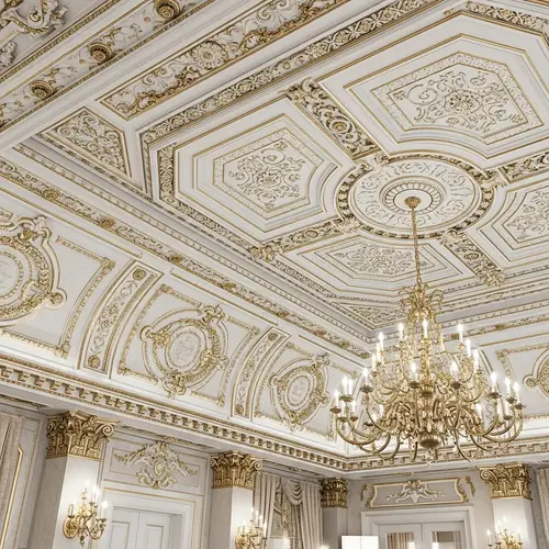 Classic Architectural Ceiling Decor | Opulent Renaissance Style
