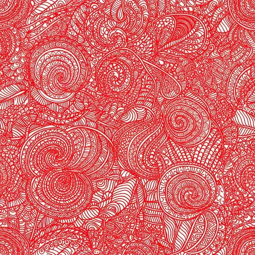 Vibrant Red Swirly Pattern - Mesmerizing Design in Red
