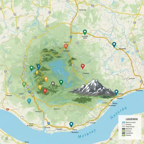 Formal Map Illustrating Natural Areas - Detailed Visual Guide