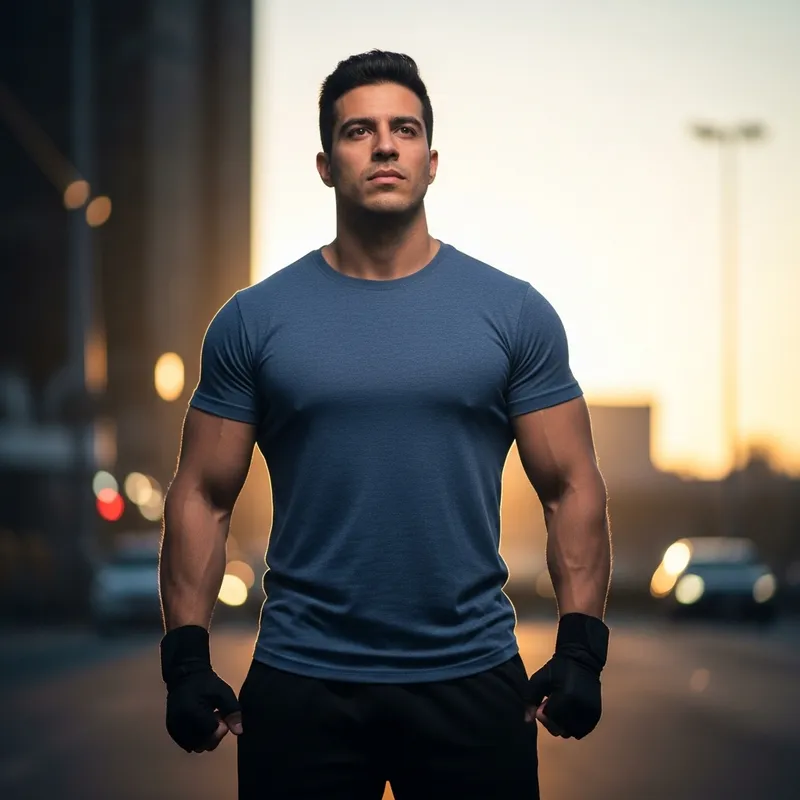 Strong Hispanic Man Determined to Succeed in Life