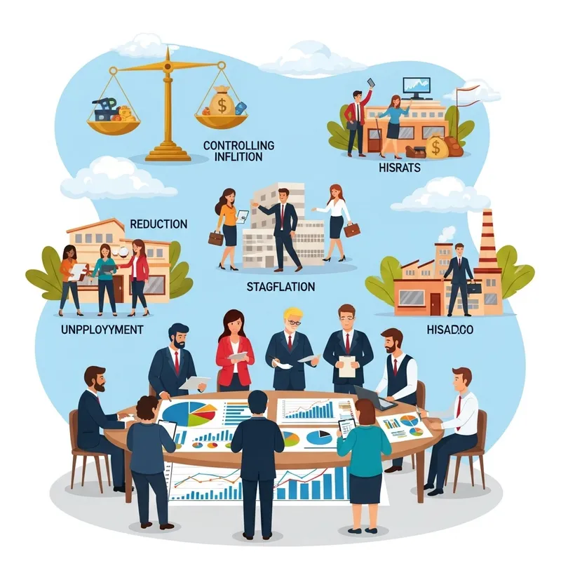 Diverse Economists Addressing Stagflation: Growth, Jobs, Inflation