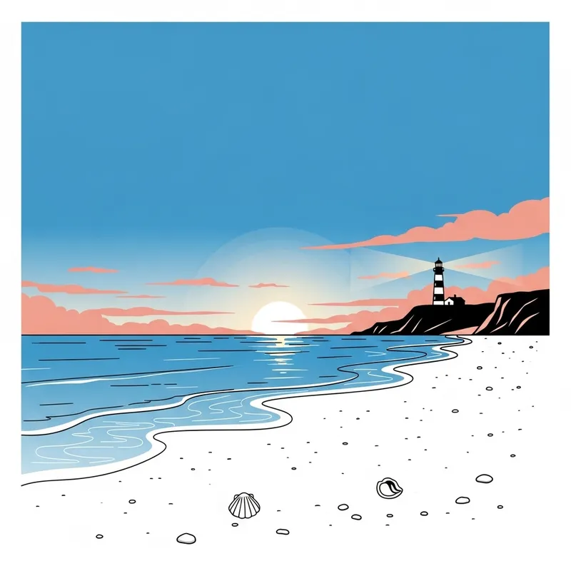 Seaside Serenity in Minimalistic Design