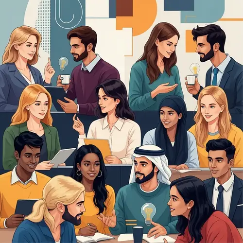 Diverse University Students Gathering | Artistic Student Assembly