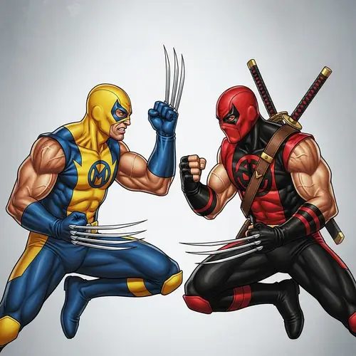 Wolverine vs Deadpool: Epic Confrontation of Powerful Fighters