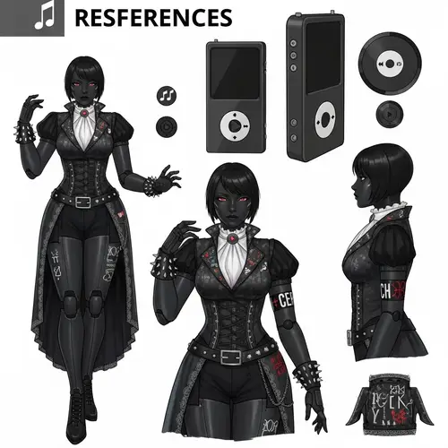Robo-Girl: Humanized MP3 Player with Unique Style Fusion