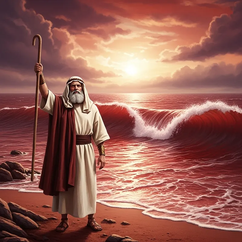 Moses Parting Red Sea | Divine Intervention Scene