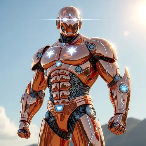 Coppertron - A Heroic Copper Robotic Character
