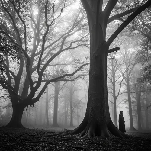 Mystical Mist-Engulfed Forest Art | Nature's Magical Allure