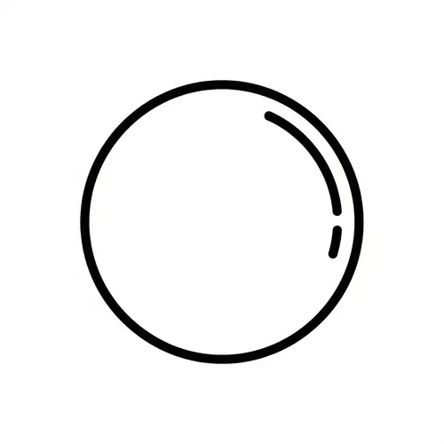 Simple Ball Coloring Page for 1-Year-Olds