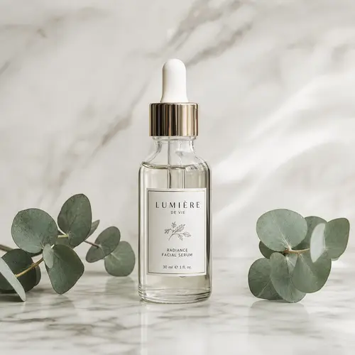 Luxury Skincare Serum - Elegant Product Photography