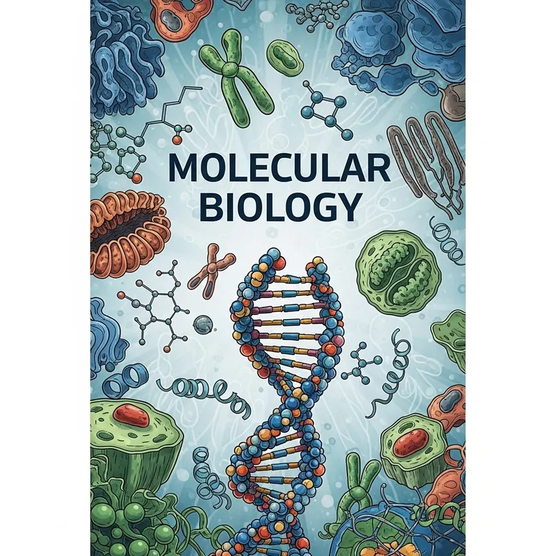Detailed and Colorful Molecular Biology Book Cover