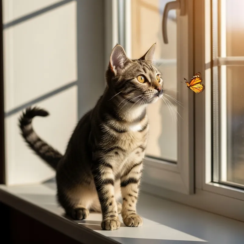 Charming Cat: Moments of Window Wonder Charming Cat: Moments of Window Wonder