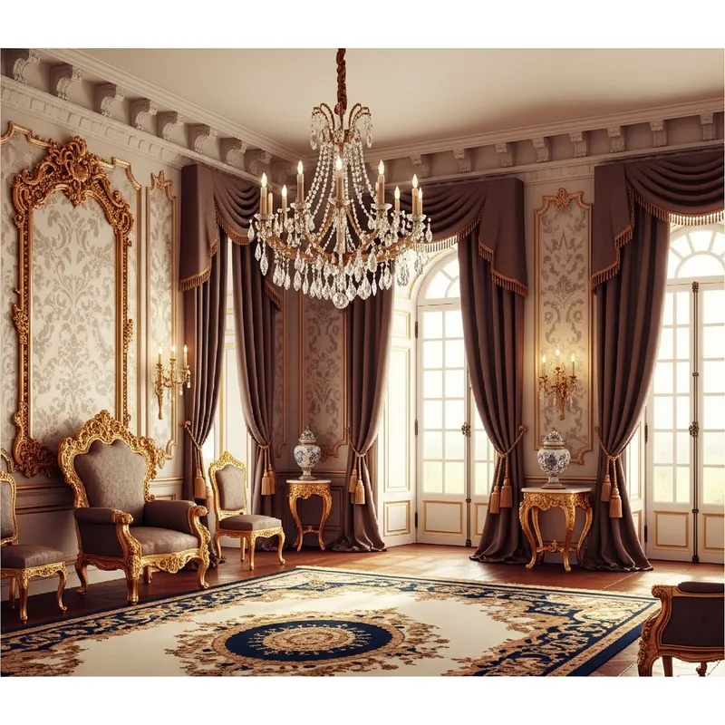 17th-Century French Interior Pixel Art