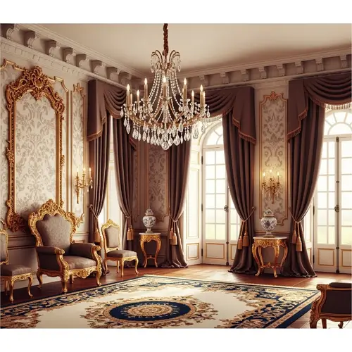 17th-Century French Interior Pixel Art