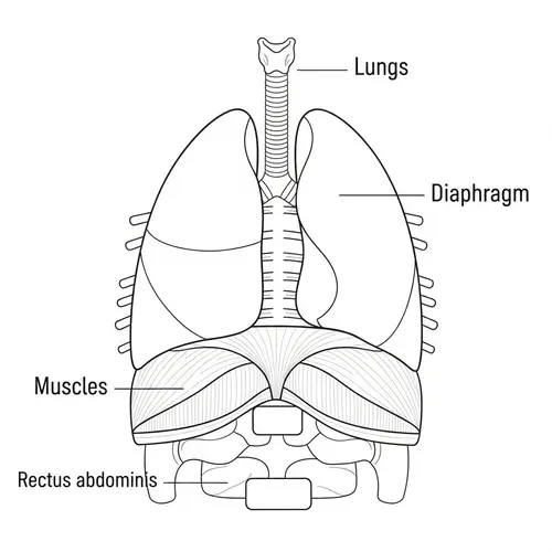 Respiratory System Diagram - Anatomy Study Illustration