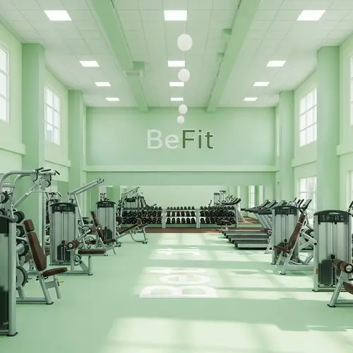 Premium-Class Gym in Soothing Pastel Green | BeFit Fitness Club