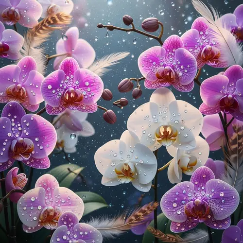 Feather Birthstone Orchids: A Magical Garden of Vibrant Colors