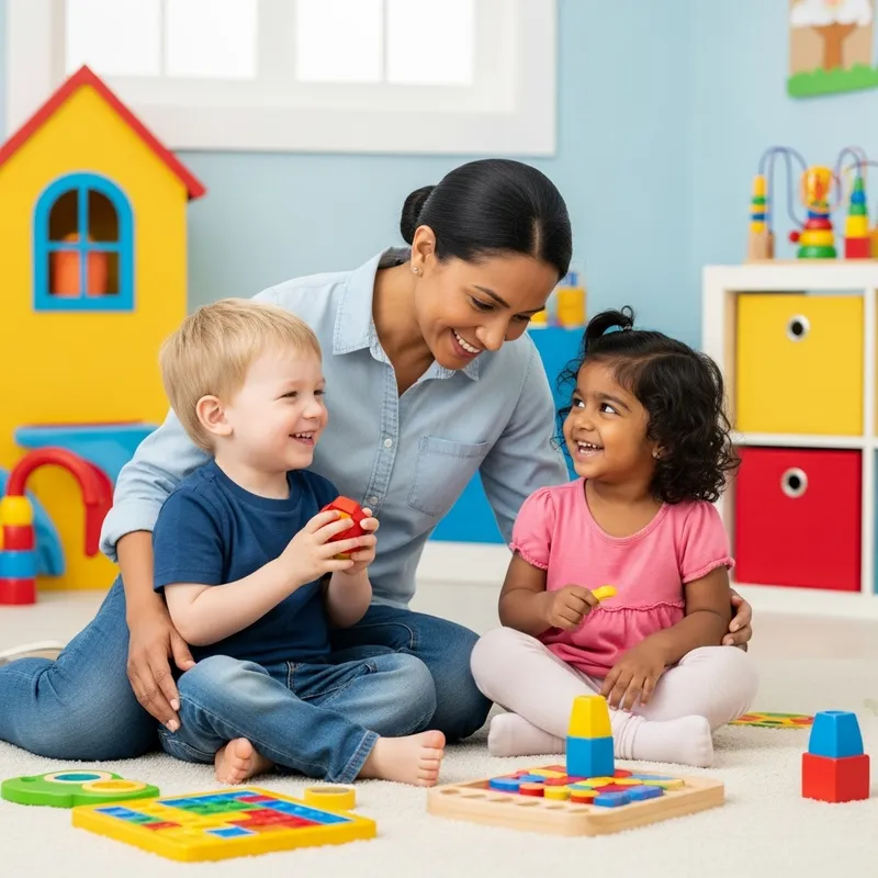 Humanoid Engaging with Children in Kinder Setting