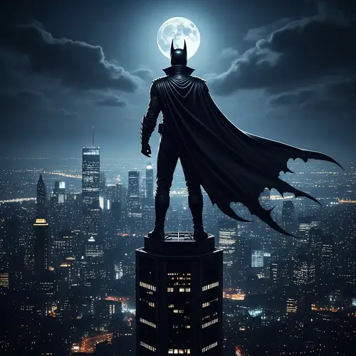 Hyper Realistic Batman Logo for YouTube Channel